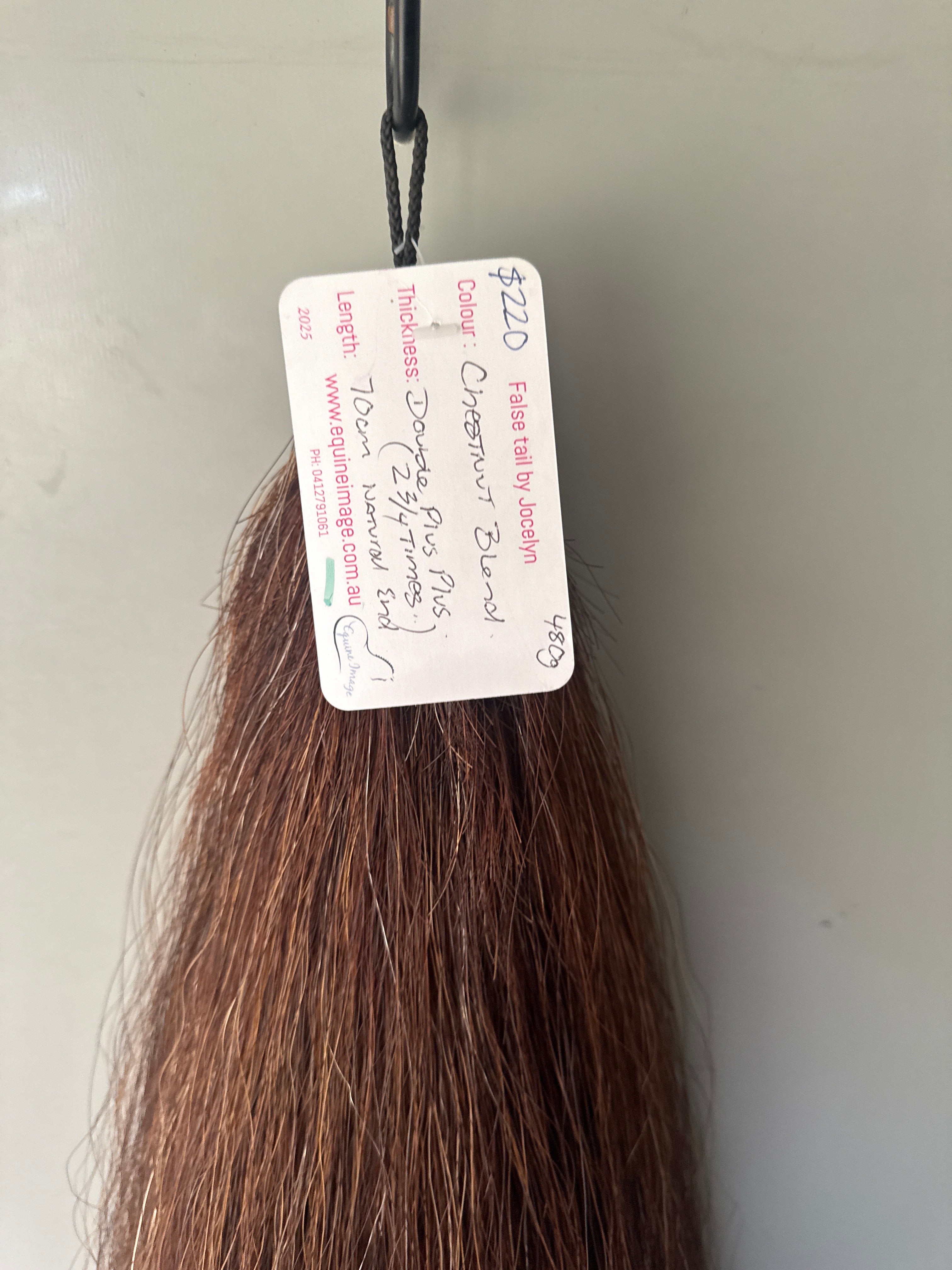 Chestnut mix blend 70 cm natural end 70 cm Double plus 2.5-2 3/4 times ) 480g