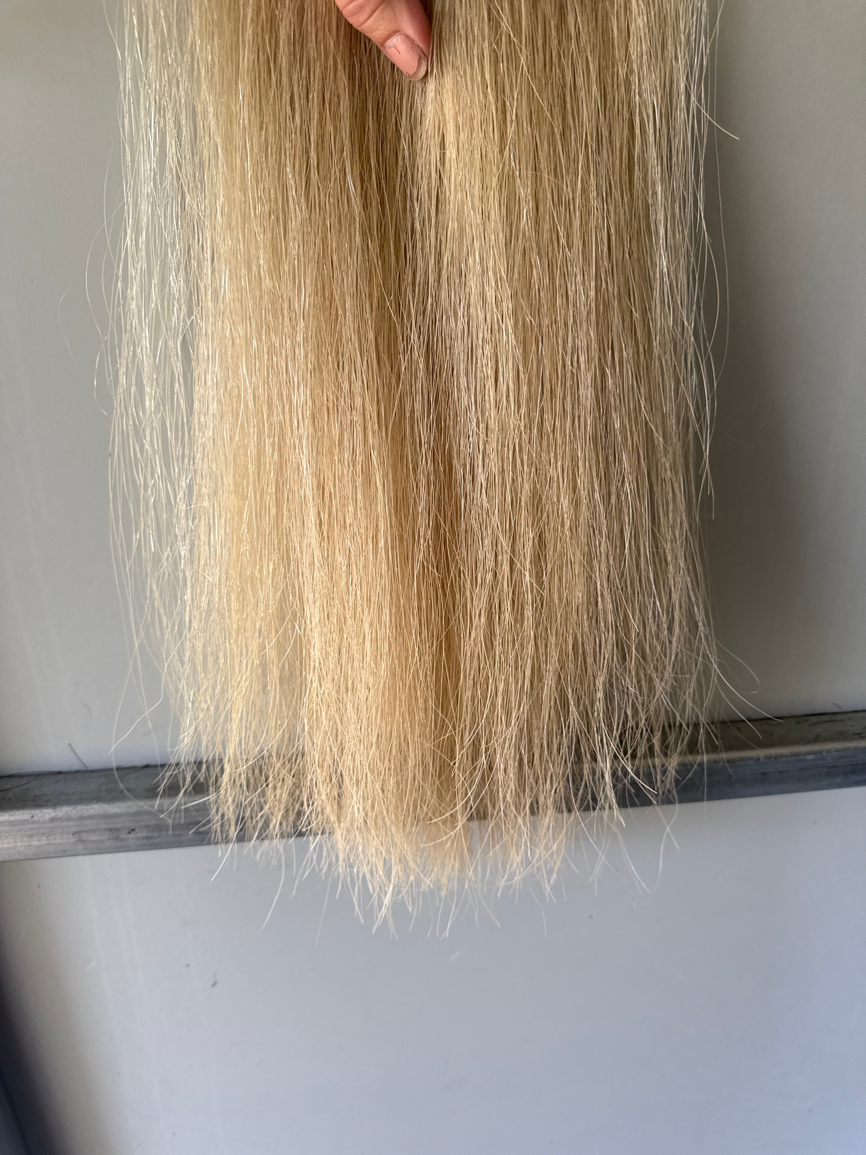Blonde Single thickness 90 cm natural end
