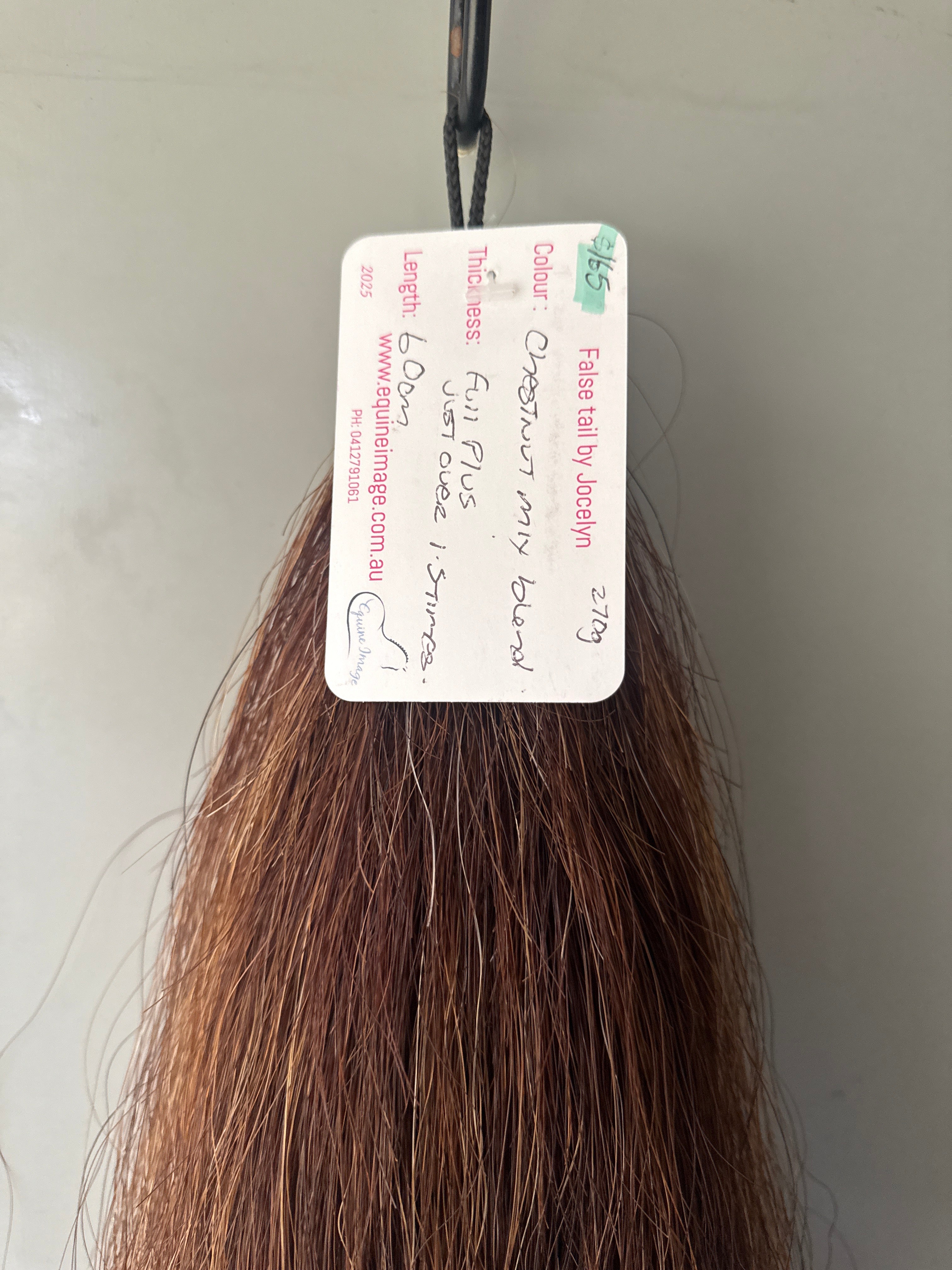 Chestnut mix Blend 60 cm  natural end Full plus ( 1.5 times  )