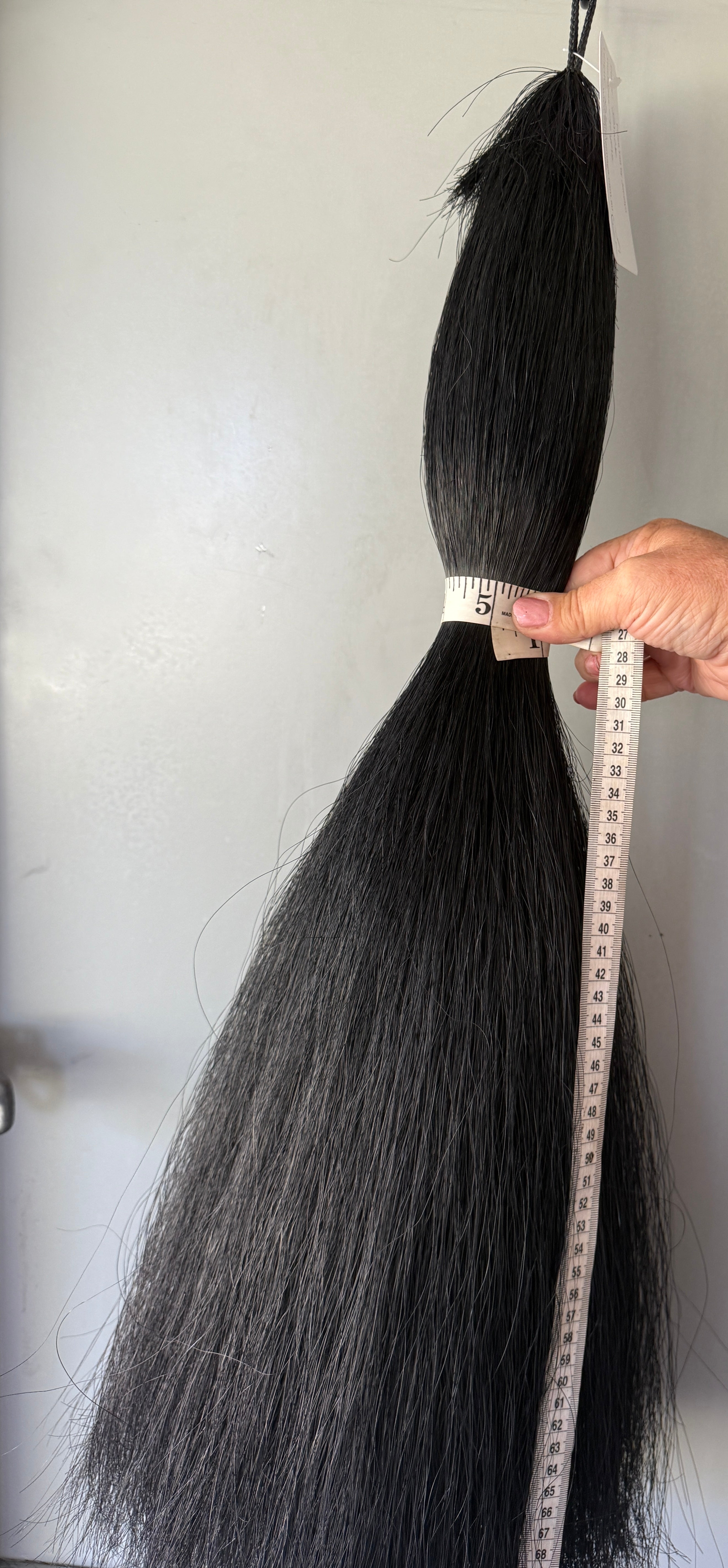Black Triple Thickness 70 cm cut end false tail