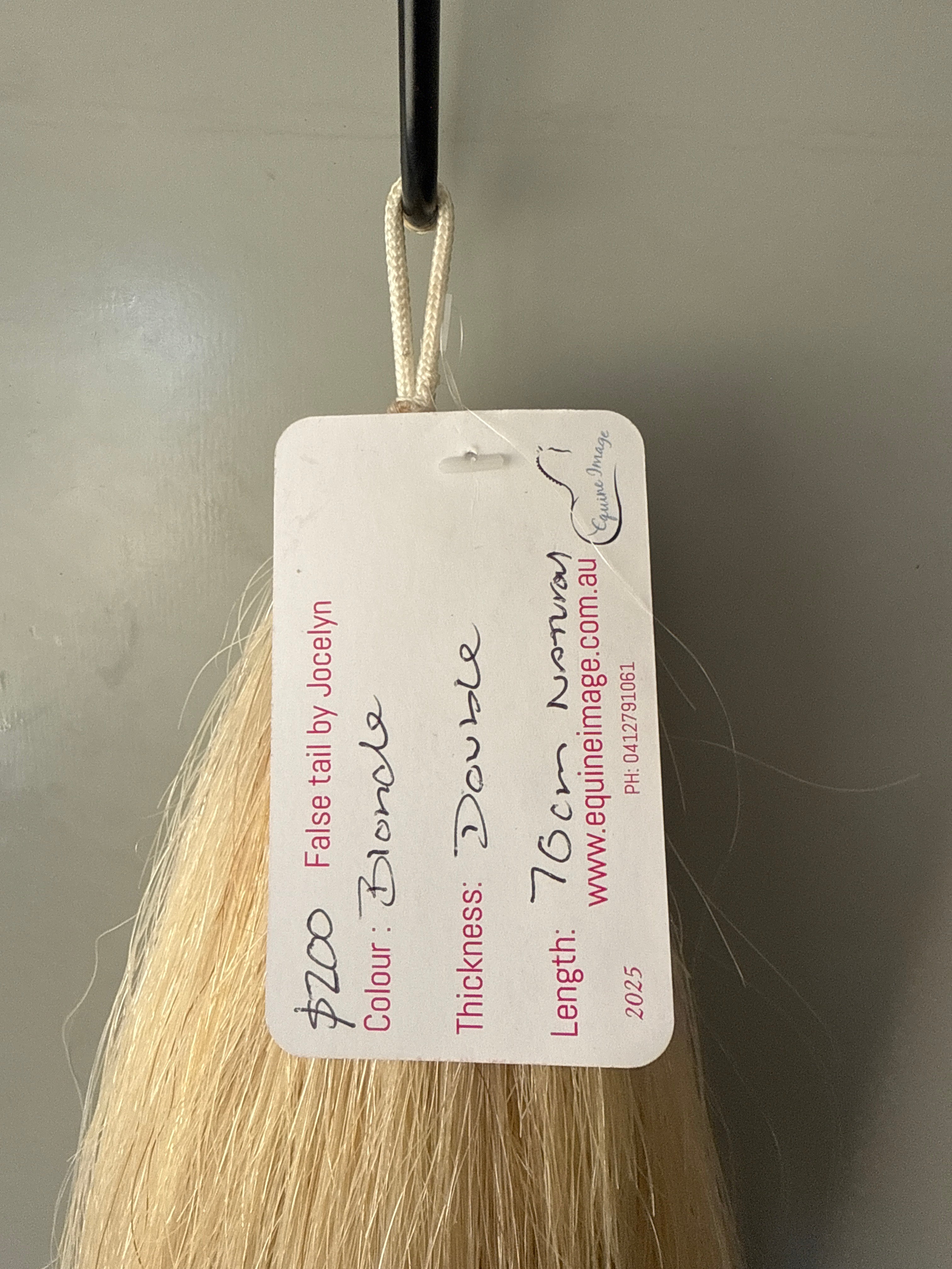 Blonde Pally yellow 70 cm Double thickness