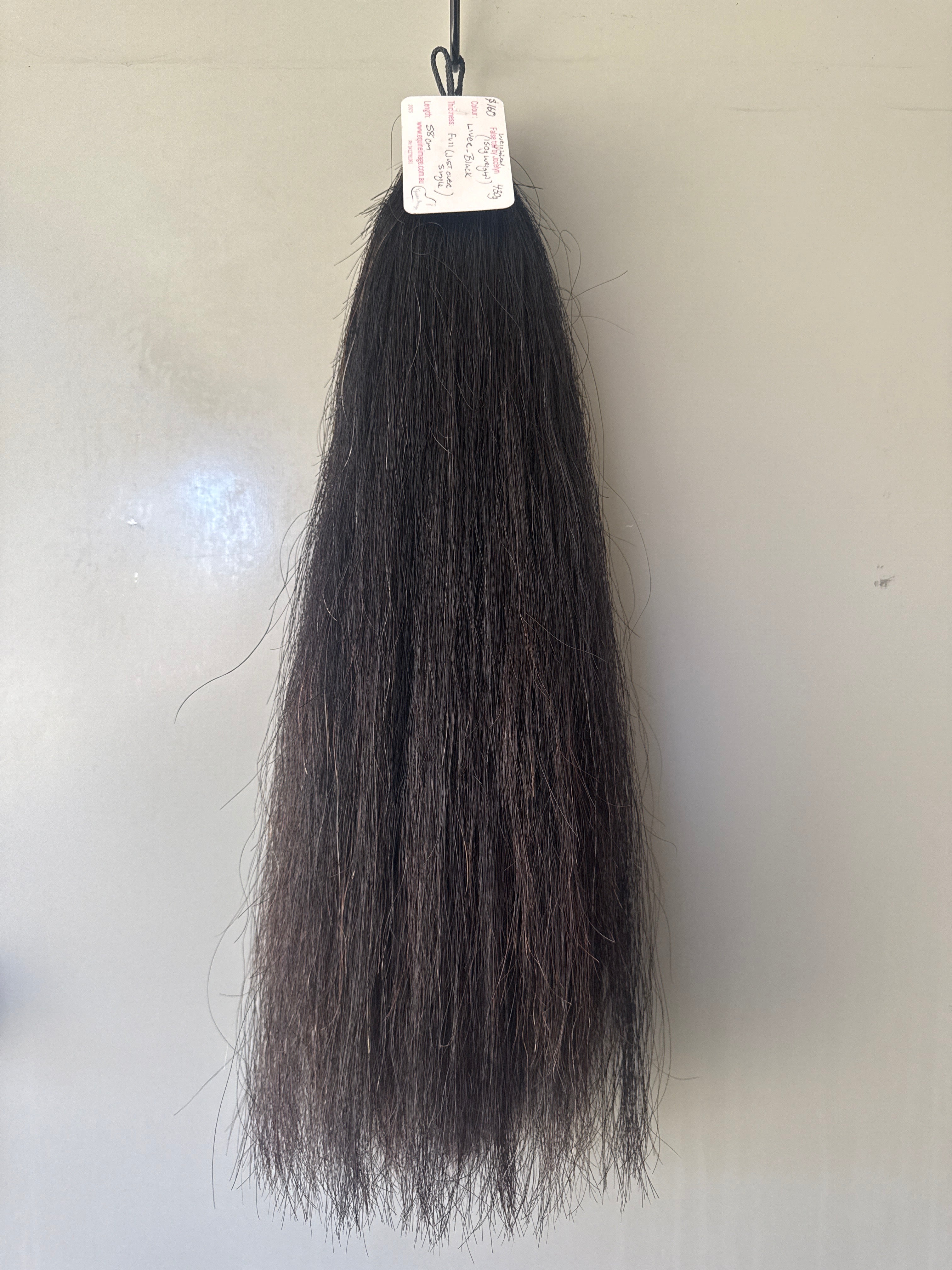 Weighted Liver black Single thickness small 150g weight added final weight 430g length 58 cm pony