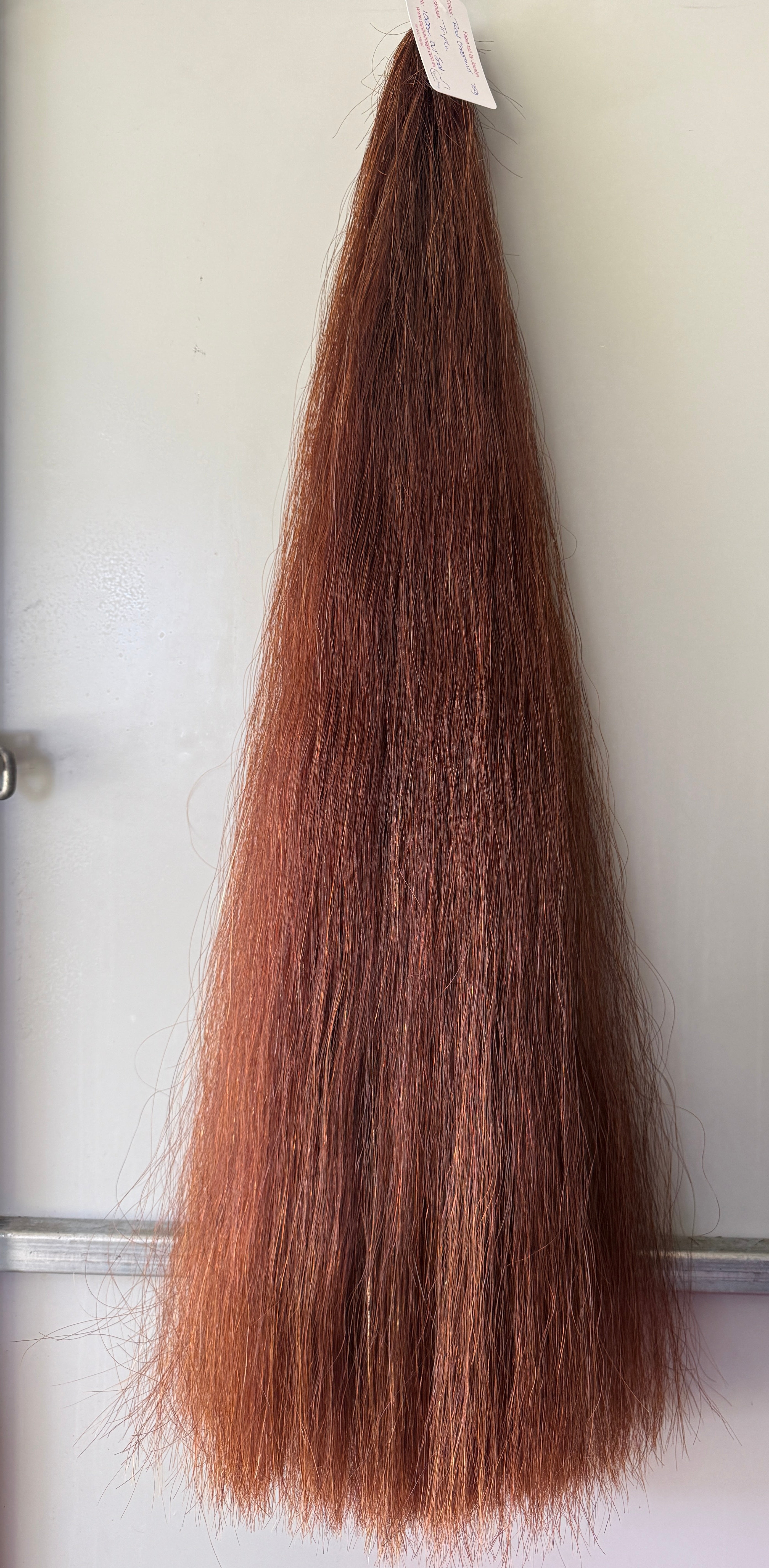 Qhorse length 100 cm cut end Red Chestnut Triple thickness 750g of hair