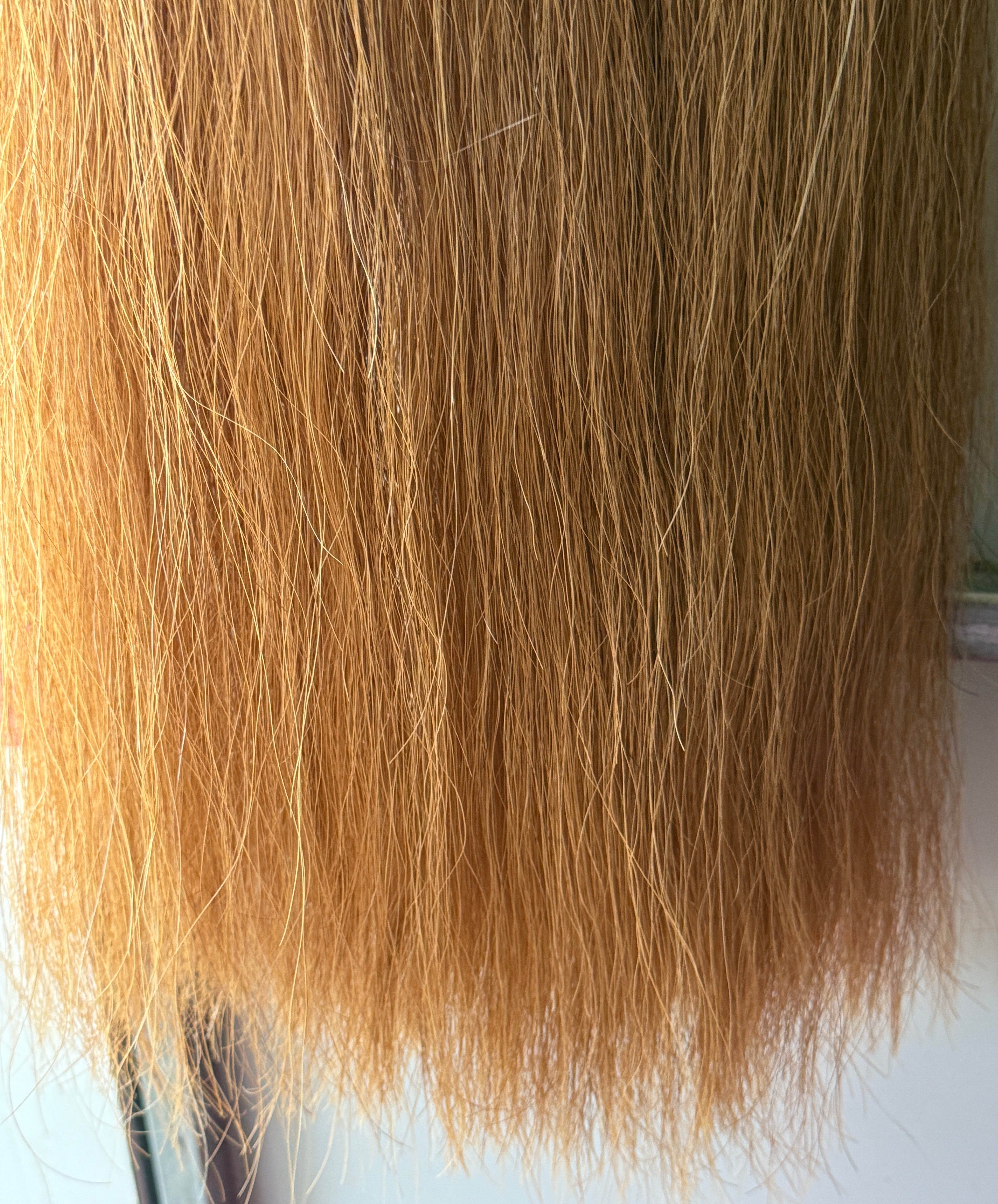 Qhorse length Very light chestnut 100 cm cut end Double thickness