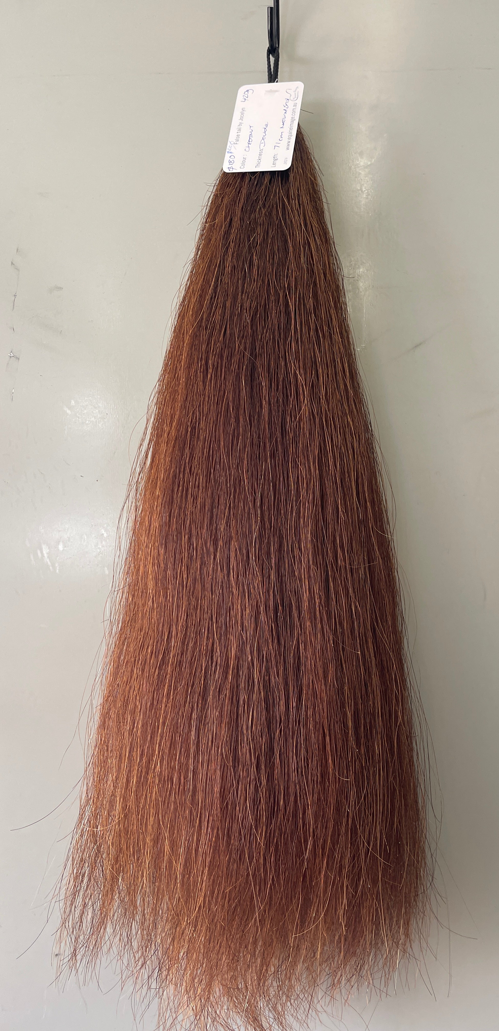 Chestnut blend Double plus about 2.5 times  71 cm natural end
