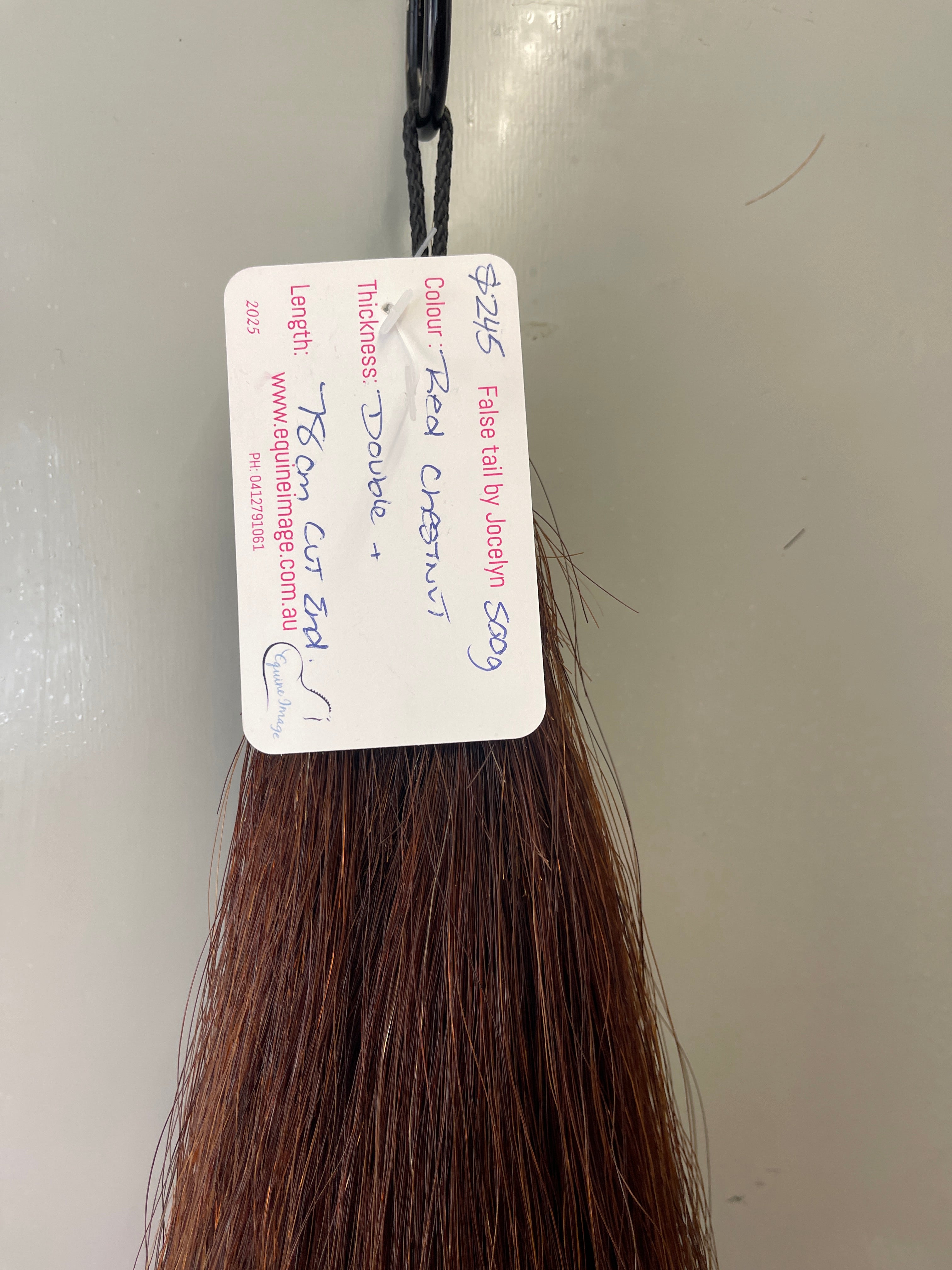 Red chestnut Double plus ( 2.5 times ) 78 cm cut end