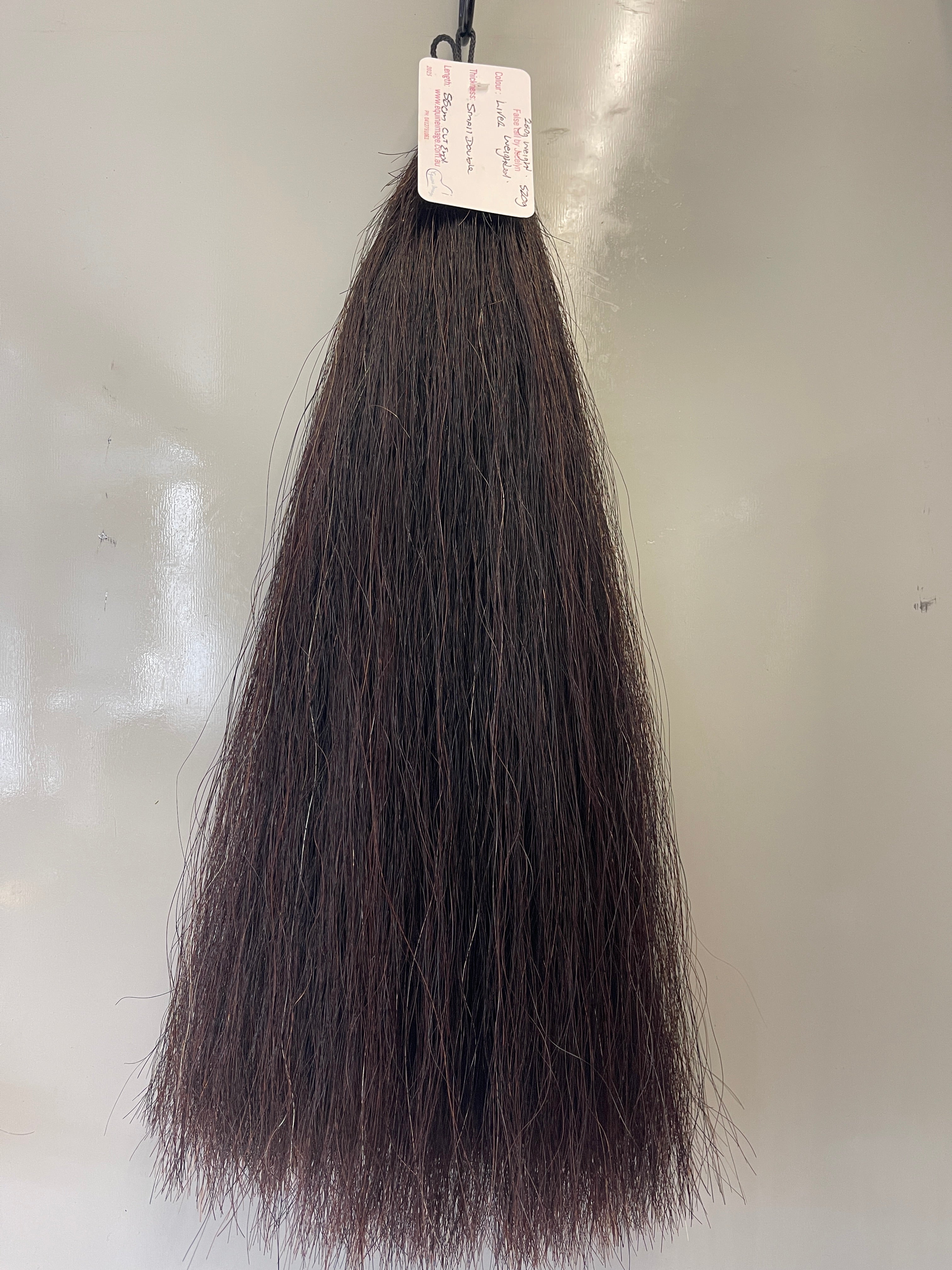 Weighted Dark liver chestnut 55 cm Double thickness final weight 520g