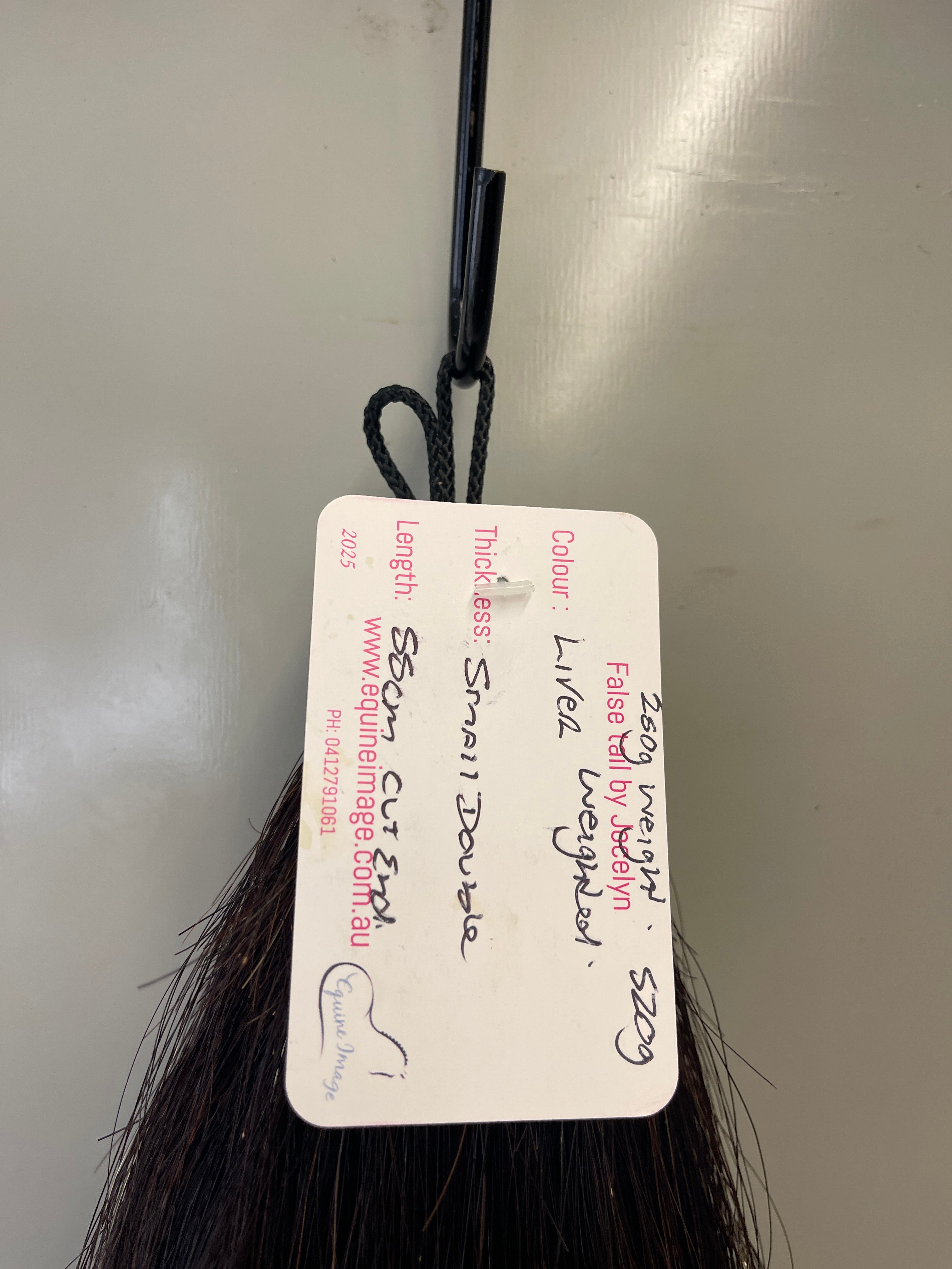 Weighted Dark liver chestnut 55 cm Double thickness final weight 520g