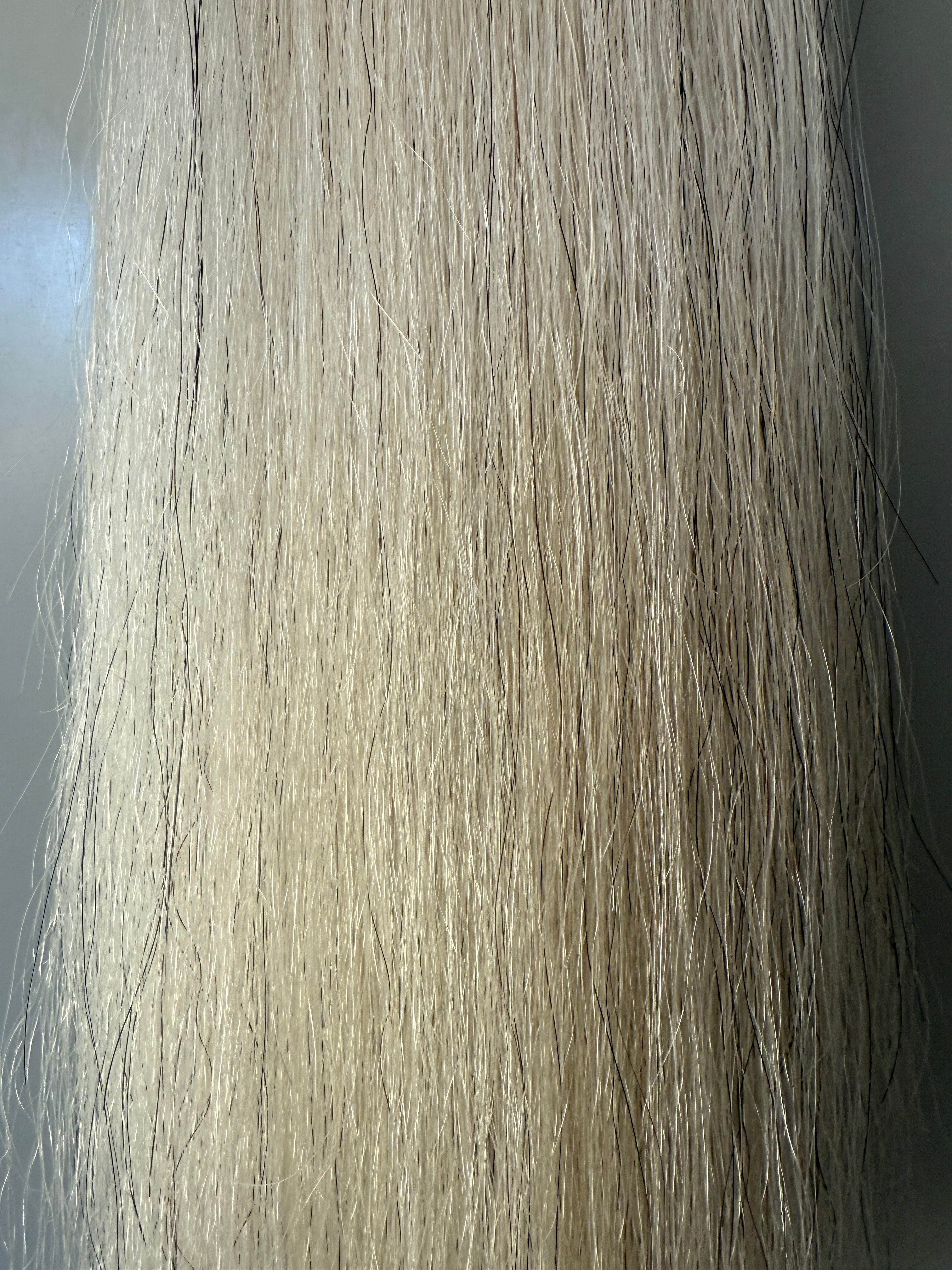 Weighted light Grey blend  Full plus ( 1.5 times ) 67 cm hair length final weight( 200g added ) 530g