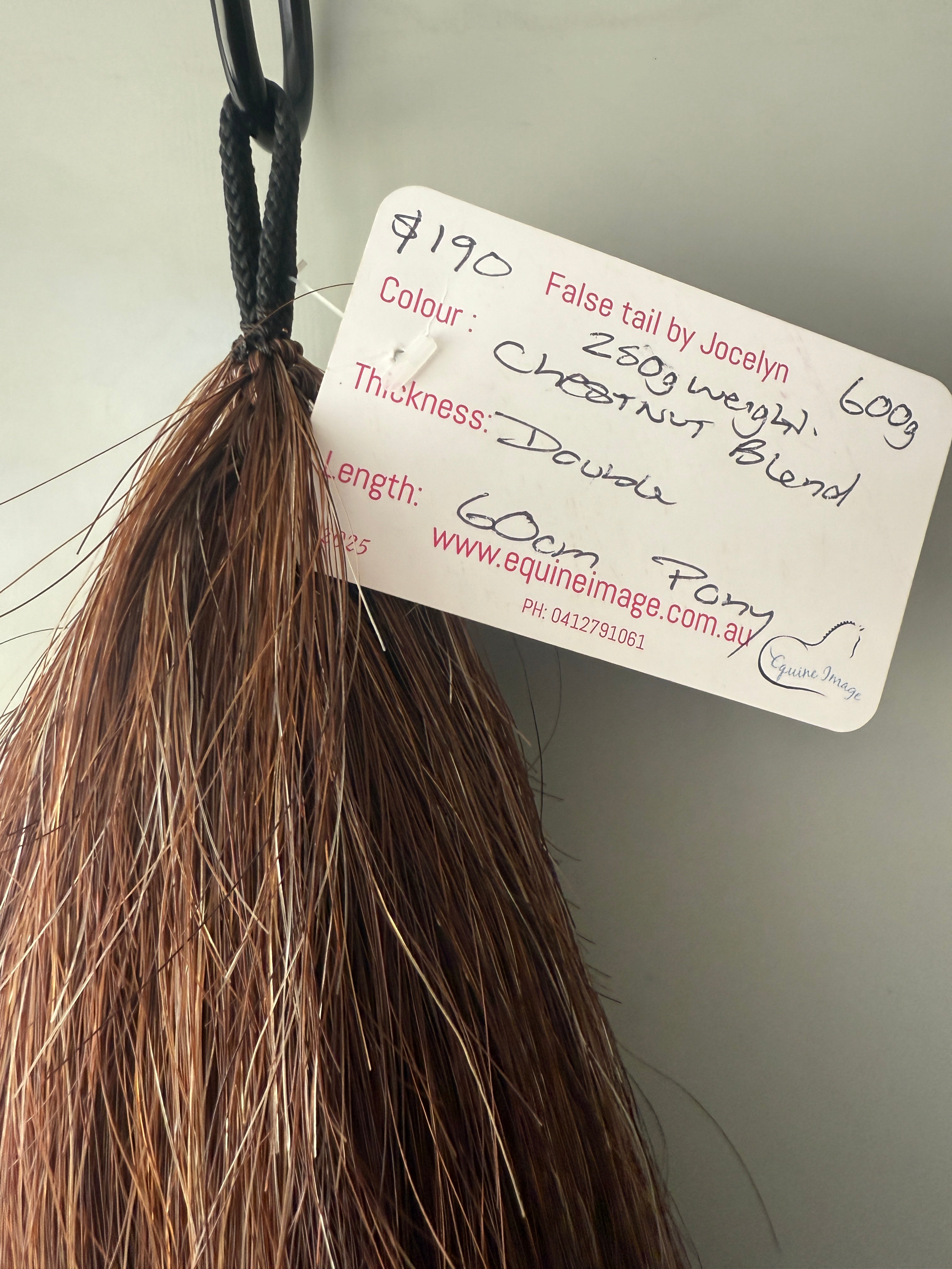 Weighted Chestnut blend Double 60 cm final weight 600g (250g weight added )