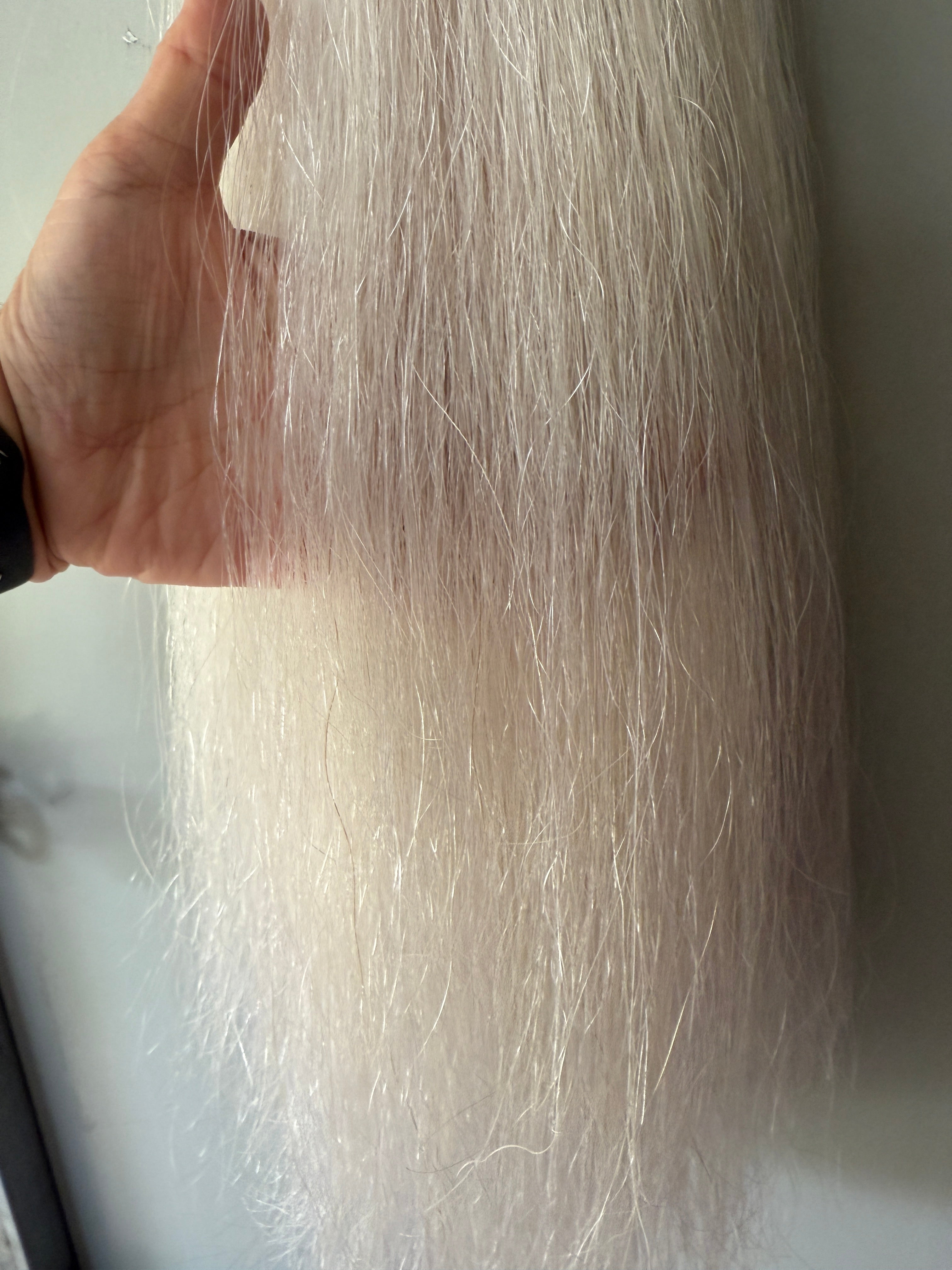 White false tail 64 cm natural end Double Thickness