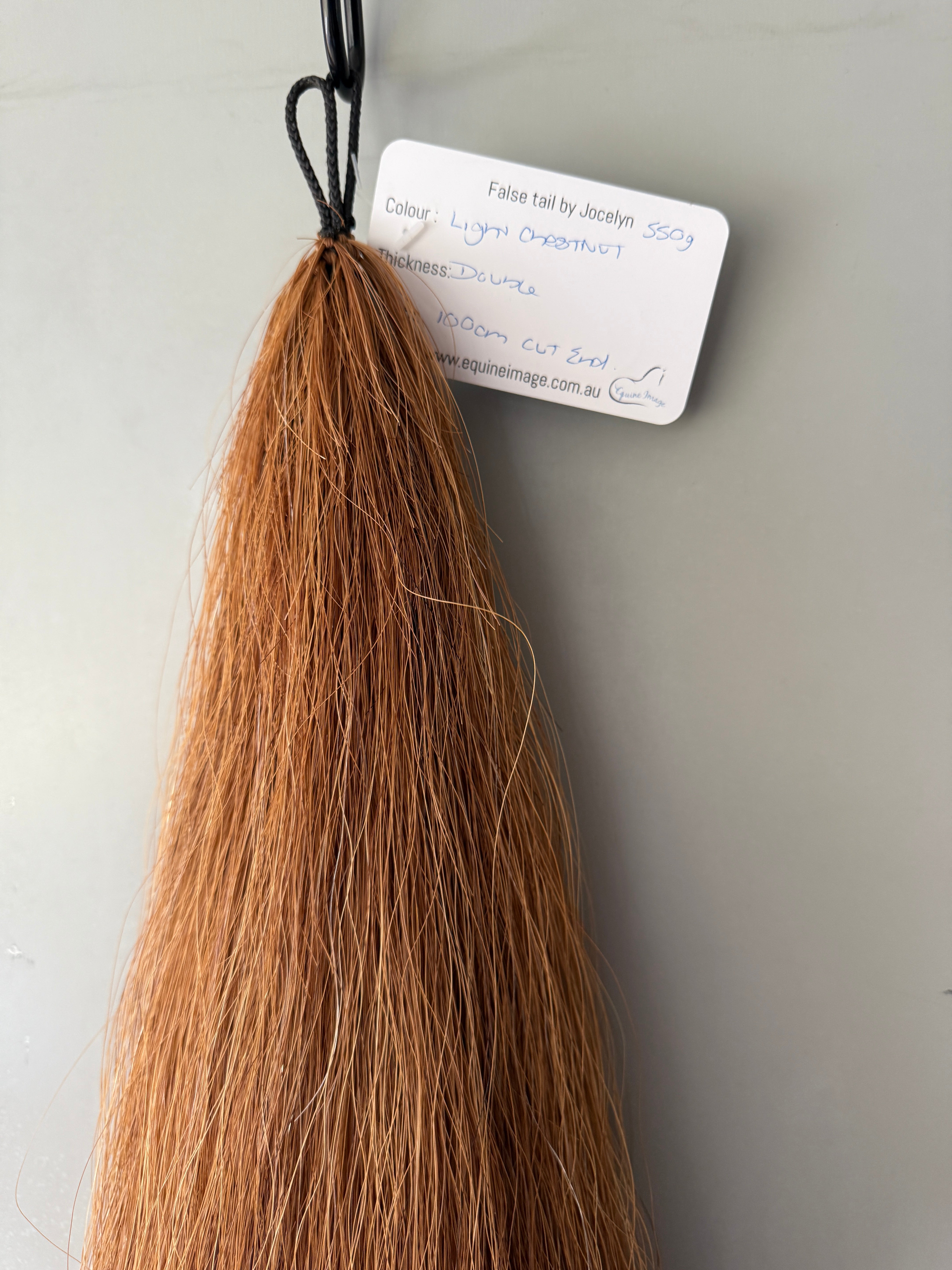 Qhorse length Very light chestnut 100 cm cut end Double thickness