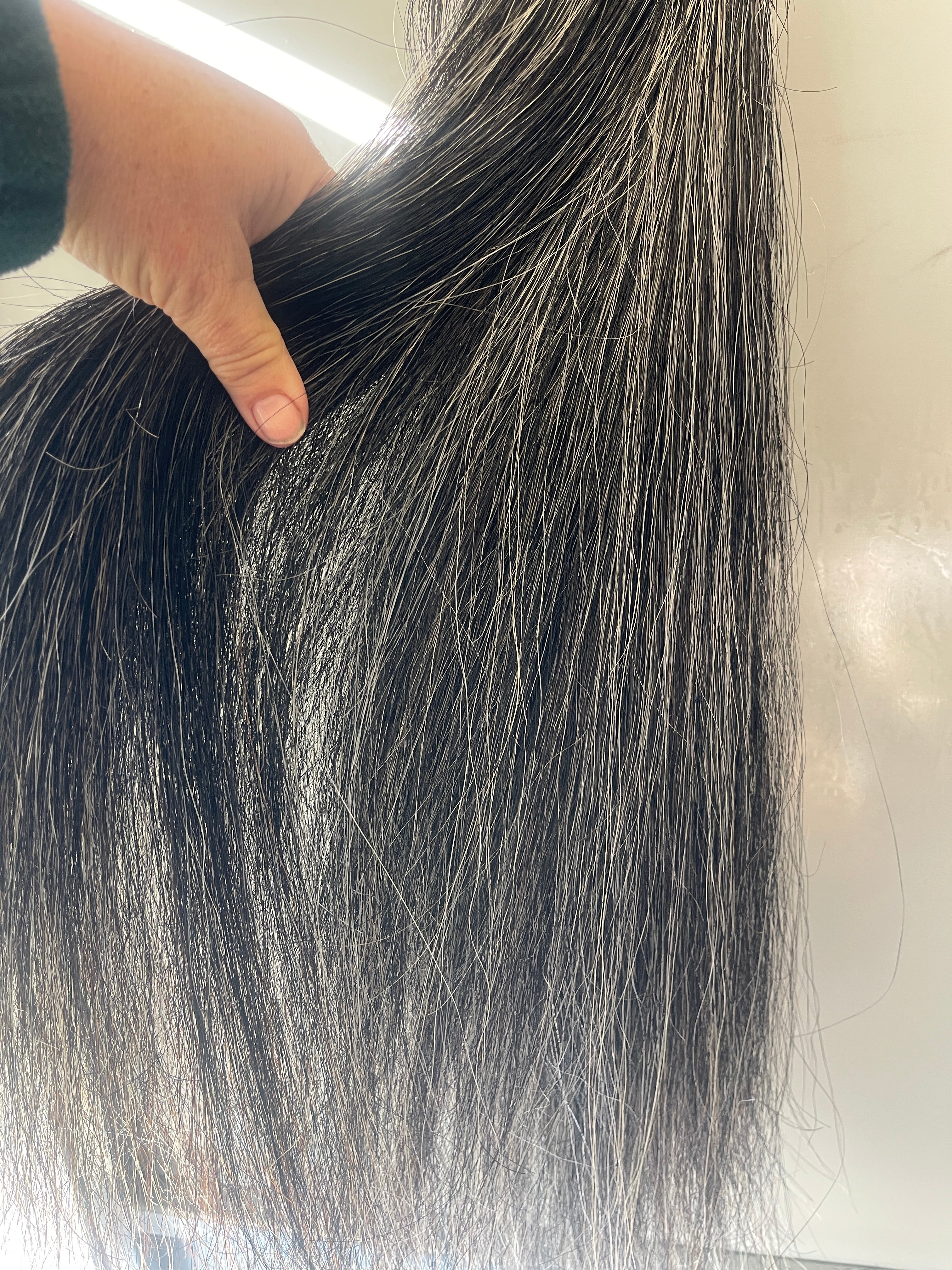 Darker grey 73-76 cm natural end Double plus thickness