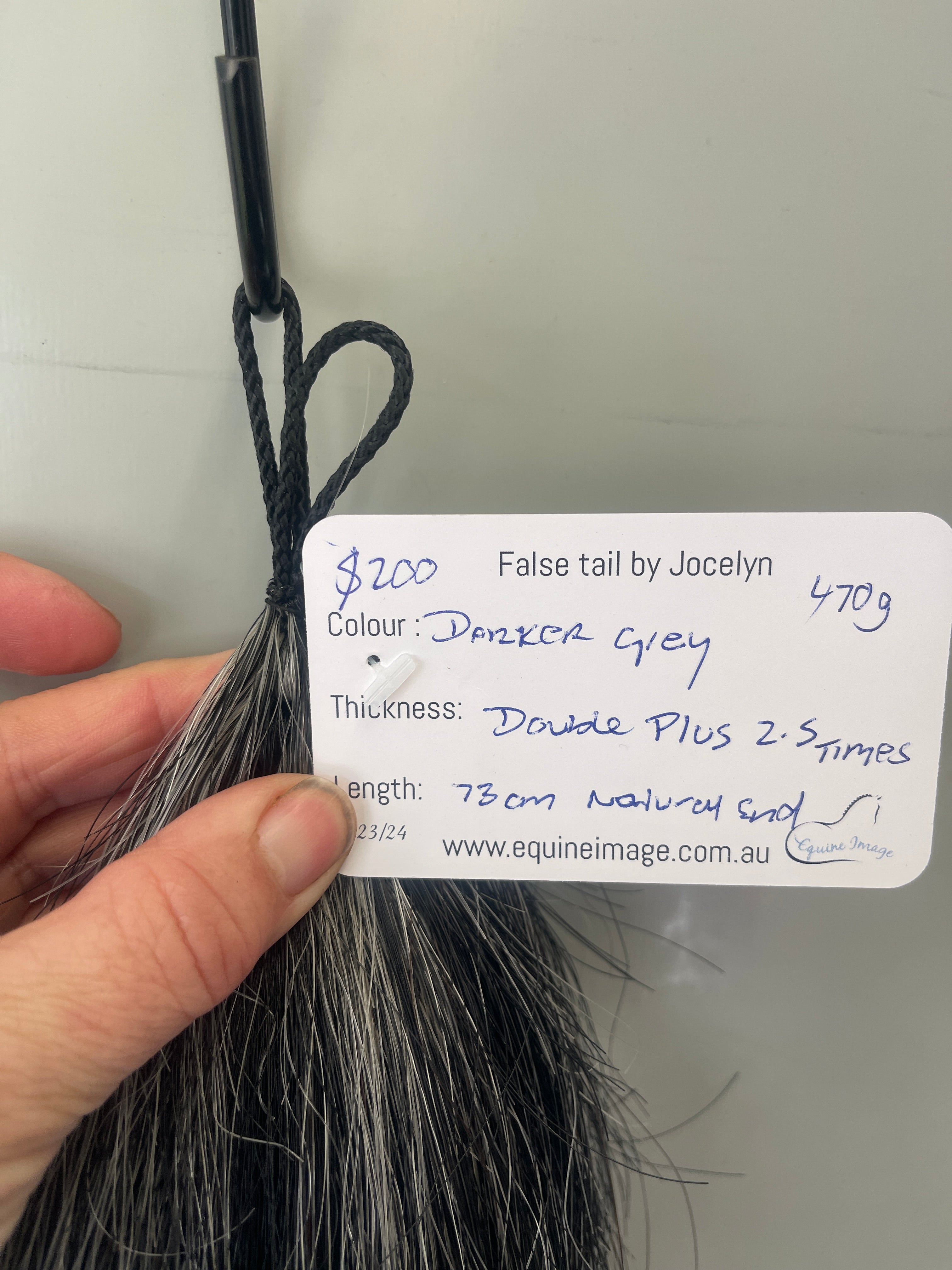 Darker grey 73-76 cm natural end Double plus thickness