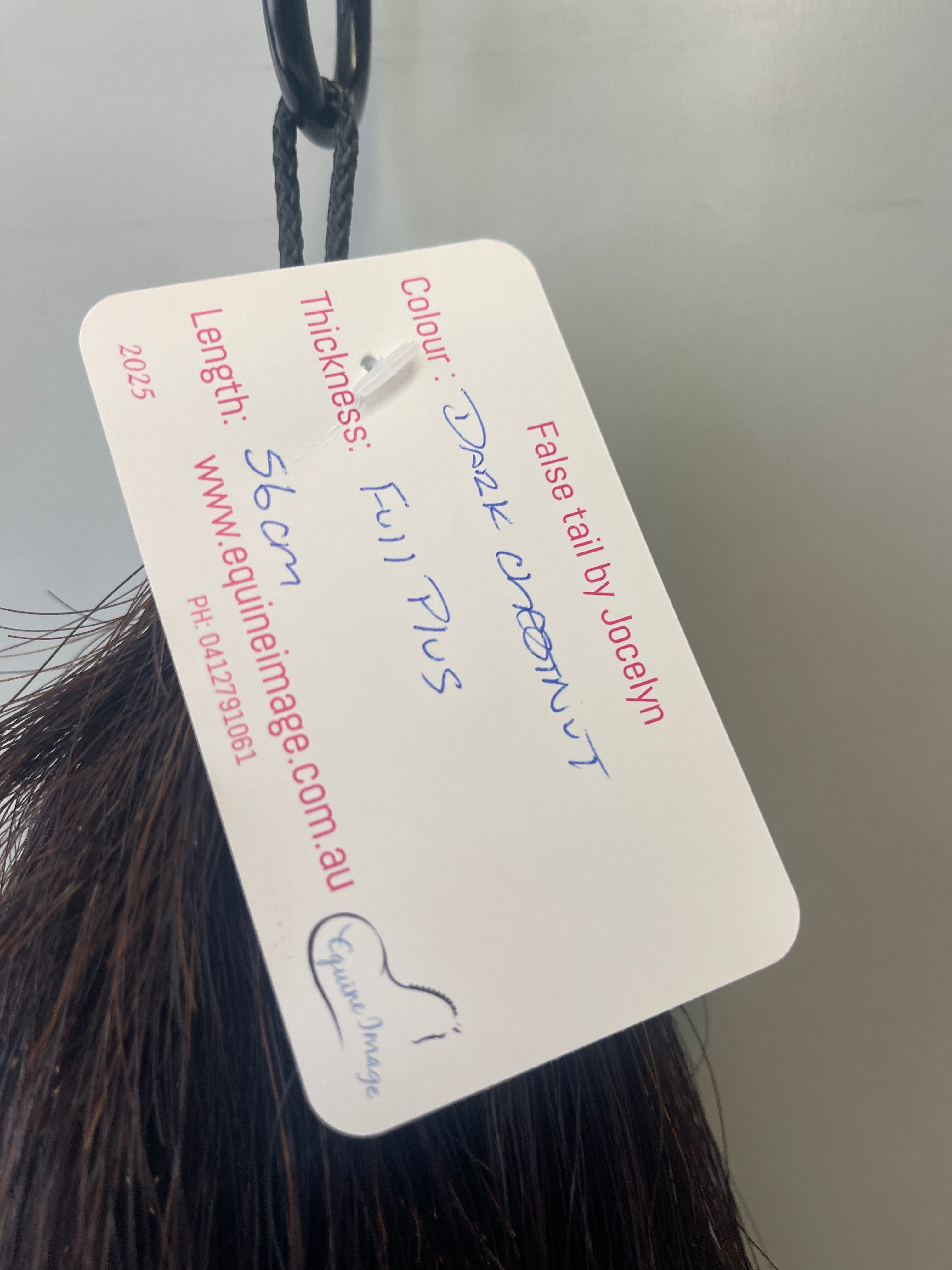 Dark chestnut Full plus Thickness 56 cm long cut end